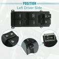 thumbnail image 3 of Interruptor de Ventanilla Eléctrica Izquierdo Honda CR-V 2012-2013 Unique Bargains Negro, 3 of 7