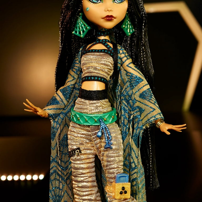 Monster High Cleo De Nile Doll in Monster Ball Party Dress with Themed  Accessories Like a Scepter