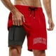 thumbnail image 4 of Bañador para hombre con forro compresivo - 95 % poliéster, cintura elástica, estampados coloridos, bolsillos para la playa/natación (S-XXXXXL), 4 of 4
