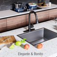 thumbnail image 2 of Actualizado Grifo de Cocina de Acero Inoxidable - 1 Mezcladora para Fregadero + 1 Cepillo de Limpieza +1 Pa&ntilde;o Limpieza + Otros Accesorios, Grifo Llaves para Fregadero de Cocina Llave Mezcla, 2 of 9