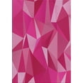 thumbnail image 1 of Ahgly Company Indoor Rectangle Patterned Dark Hot Pink Abstract Area Rugs, 2' x 3', 1 of 6