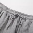 thumbnail image 2 of Pantalones deportivos retro americanos de otoño e invierno para mujer, pantalones anchos y rectos con rayas verticales y cordón gris, pantalones deportivos holgados de cintura alta, 2 of 6