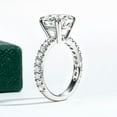 thumbnail image 3 of Bo.Dream Moissanite Engagement Ring 5ct Oval Cut D Color 925 Sterling Silver Wedding Rings for Women, 3 of 6