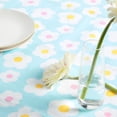 thumbnail image 4 of Way to Celebrate Daisy Toss Vinyl Tablecloth, Blue, 60"W x 102"L, 4 of 5