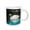 White, variant on 3drose, Beautiful White Swan N Reflection, 11oz Two-tone Green Mug