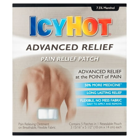 Icy Hot Advanced Relief Pain Relief Patches, 4 ct