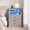 Gray, variant on Toogaho 26.8" Tall Nightstand with Charging Station & 3 Drawers & LED Lights,Modern End Table Bedside Cabinet for Bedroom,Living Room,White