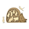 thumbnail image 3 of Rompecabezas de madera Hugo Gato 3D Juguete Montessori, 3 of 10