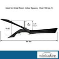 thumbnail image 5 of 60 Inch Ceiling Fan With Led Light Kit-Brushed Nickel Finish-Coal Blade Color Minka Aire Fans F714l-Bn/Cl, 5 of 10