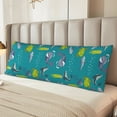 thumbnail image 6 of Lsque Cute Shark Turtle Body Pillow Case Cover,Ultra-Soft Microfiber Bed Pillow Cases 20x54 inches,Elegant Bedding,Breathable Durable Pillow Cover with Envelope Closure, 6 of 8