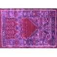 thumbnail image 1 of Ahgly Company Indoor Rectangle Persian Purple Traditional Area Rugs, 4' x 6', 1 of 4