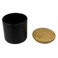 thumbnail image 3 of Home Basics Wave Small Ceramic Canister, Black, 3 of 7