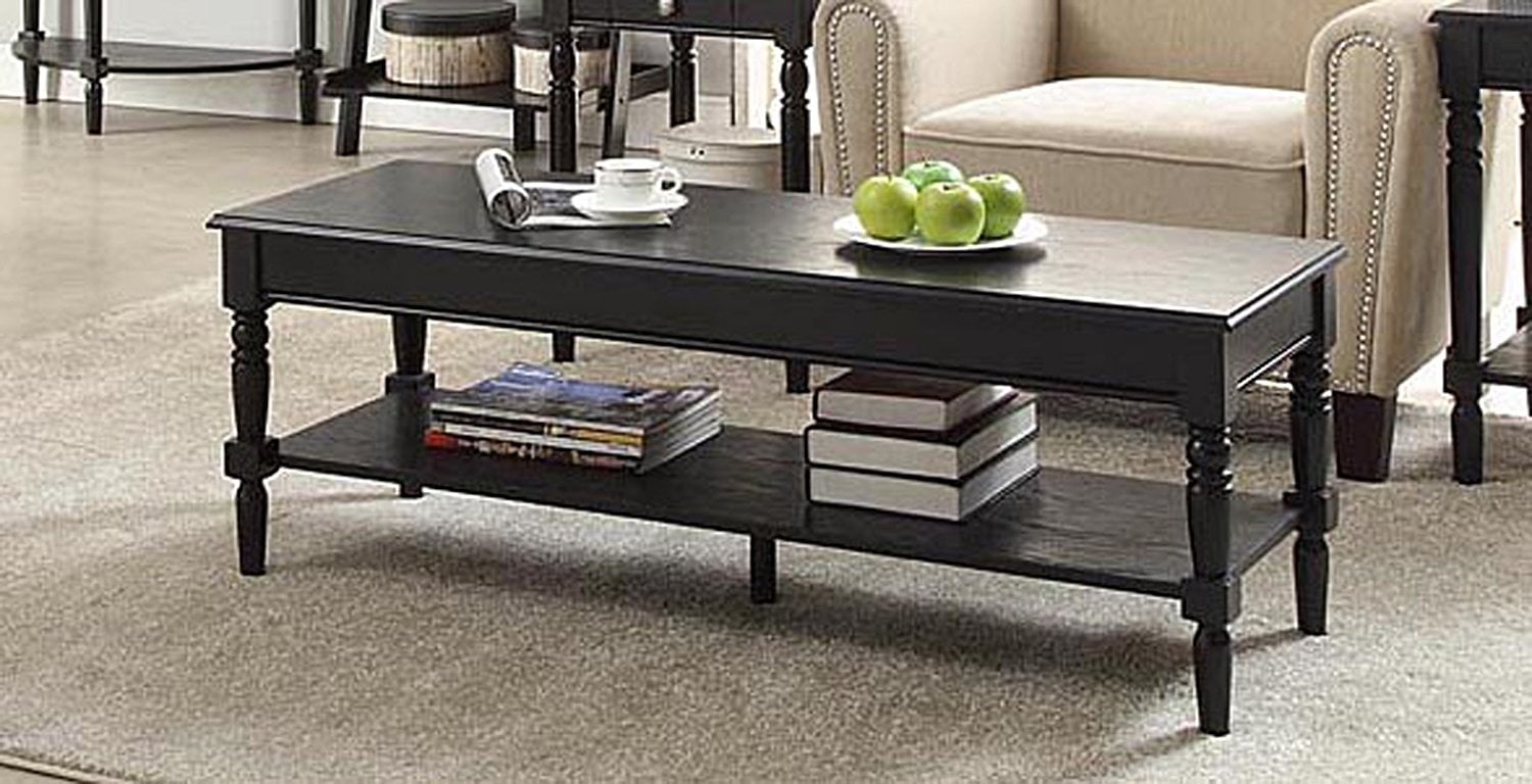 Convenience Concepts French Country Coffee Table With Bottom Shelf Departments