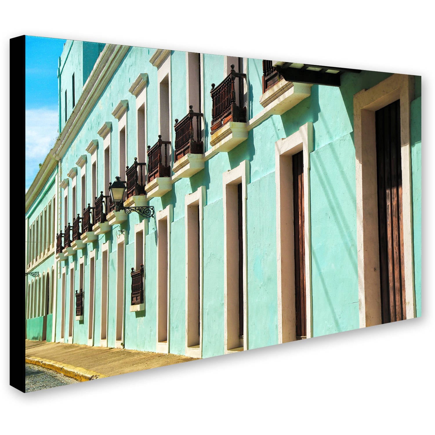 Trademark Fine Art "Old San Juan 2" Canvas Art by CATeyes