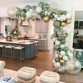 thumbnail image 5 of Olive Green Balloons Arch Garland Kit - White Olive Green Gold Confetti Balloons Set for Party Decor, 5 of 5