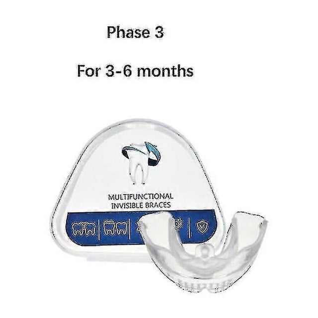 Enderezador de dientes, juego de ortodoncia para adultos, alineación de dientes, retenedores de dientes de 3 etapas -4372567140793 3 etapas