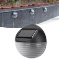 thumbnail image 3 of Lámpara de pared con luz solar 2 en 1, lámpara semicircular impermeable para pasillo y valla de jardín para exteriores, 3 of 8
