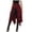 #03Wine, variant on Steampunk Vintage Style Skirts for Women, Women’s Victorian Lolita Irregular Strappy High Waist Skirt, Gothic Renaissance Midi Skirt Wine S