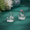 thumbnail image 5 of 2 PCS Acrylic Ring Display Stand 1.4x1.2x1.6 inch Ring Holder Ring Holder Blocks Clear Solid Cylinder Shape Ring Showcase for Jewelry Ring Wedding Ring diy, 5 of 9
