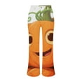 thumbnail image 4 of Bovemsi Wide Leg Pants Woman Women's Spring Autumn Halloween Pumpkin Print Casual Travel Pants, 4 of 9