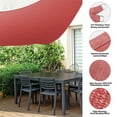 thumbnail image 6 of KANCOKIT Outdoor Sun Shade Sail 8' x 12', Tear Resistant Heavy Duty Sun Shade, Waterproof Rectangle Canopy for Patio Garden Backyard Deck Car Port, Rust Red, 6 of 8
