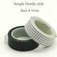 thumbnail image 3 of Washi Tape Set, Grid Washi Masking Decorative Tapes 33 Feet per Roll for DIY Decor Planners Scrapbooking (7 Rolls), 3 of 5
