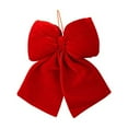 thumbnail image 2 of 5.5" Red Velvet Large Christmas Bow Decorations, Christmas Tree Topper Bows Decoration, for Home Wreaths Stairs Railing Holiday Wedding Xmas Indoor Outdoor Ornaments., 2 of 3