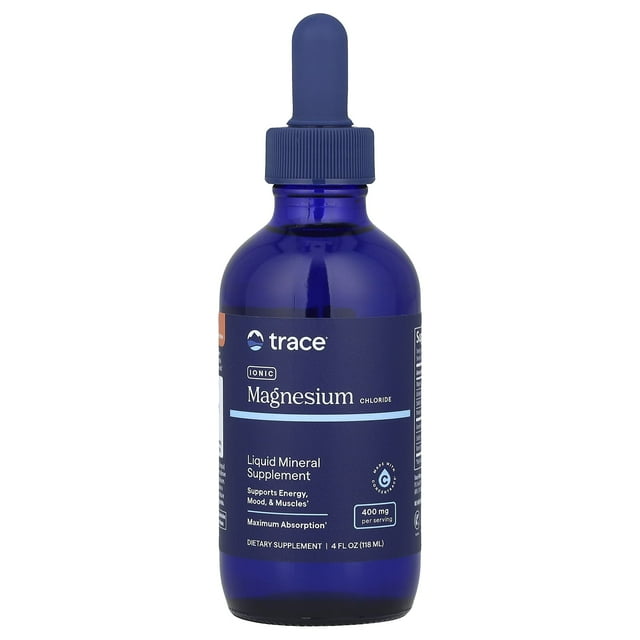 Trace Minerals Liquid Ionic Magnesium, 400 mg, 4 Ounce