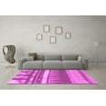 thumbnail image 3 of Ahgly Company Indoor Rectangle Abstract Pink Contemporary Area Rugs, 7' x 9', 3 of 4