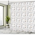 thumbnail image 4 of Ambesonne Animal Print Shower Curtain, Cartoon Fauna Zebra, 69"Wx84"L, Multicolor, 4 of 4