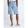 thumbnail image 3 of Scoop Women's and Women's Plus Denim Bermuda Shorts, Sizes 0-26W, 3 of 5