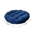 thumbnail image 3 of Round Knitted Seat Cushion 42x42x7cm 45x45x9cm Memory Foam Winter Vintage Style Office Chair Pad Non Slip Soft Washable for Living Room Bedroom Dining Kitchen Blue Grey, 3 of 5