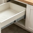 thumbnail image 4 of Drawer Slide Rail,Center Track Replacement,Cabinet Drawer Hardware,Metal Drawer Slide with Built In Stop and Roller Wheel Smooth Glide Track Kit for Dresser Nightstand Wardrobe Cabinet,Silver, 4 of 6
