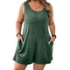 thumbnail image 2 of Trajes Casuales para las Mujeres Verano sin Mangas, Bolsillo Sólido Moda Romper Corto, 2 of 9