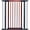 Decorative Wood, variant on 39-Inch High Walk-Thru Pressure Mounted Steel Dog Gate, Expands to 38 Inches Wide, Includes 3-inch Extensions, Textured Graphite