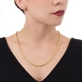 thumbnail image 5 of Cadena Collar Torsal 4mm Ametrinaa Unisex 60cm Oro Italiano Hueco 10k, 5 of 5