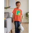 thumbnail image 2 of Dinosaur King Of Jungle T-Shirt Toddler -Image by Shutterstock,  3 Toddler, 2 of 4