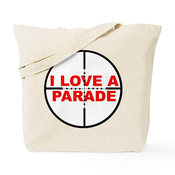 CafePress - I Love A Parade Sniper Funny T Shirt Tote Bag - Unisex Canvas Tote Bag, Beige, 1-Piece