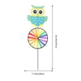 thumbnail image 3 of MasteelfCA 2Pcs Owl Ornament Windmill Toy Wind Yard Decoration (Random Style), 3 of 9