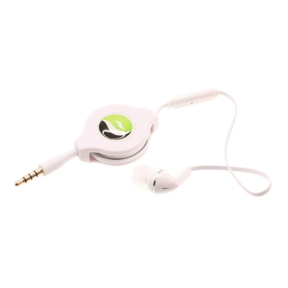 Headphone Retractable Mono Earphone for Nokia G400 5G Phone - 3.5mm w Mic Headset Handsfree Earbud Earpiece Microphone N6Y Compatible With Nokia G400 5G Model