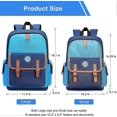 thumbnail image 5 of Mochila para niños, mochila para preescolar, jardín de infantes, primaria, mochila para niñas y niños (pequeña, azul), 5 of 5