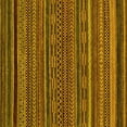 thumbnail image 1 of Ahgly Company Indoor Square Oriental Yellow Modern Area Rugs, 6' Square, 1 of 4
