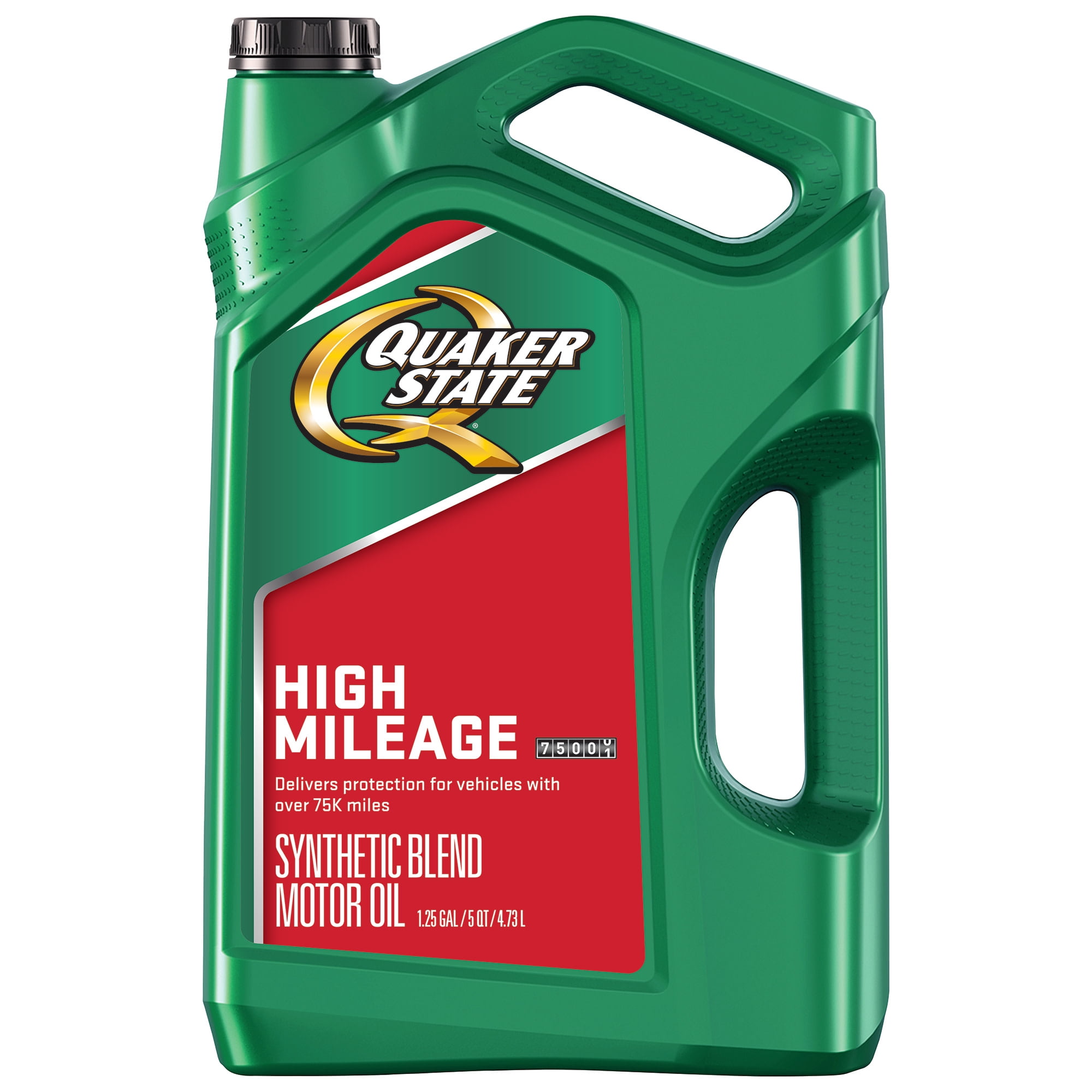 Quaker State High Mileage 5W-20 Motor Oil, 5 Quart