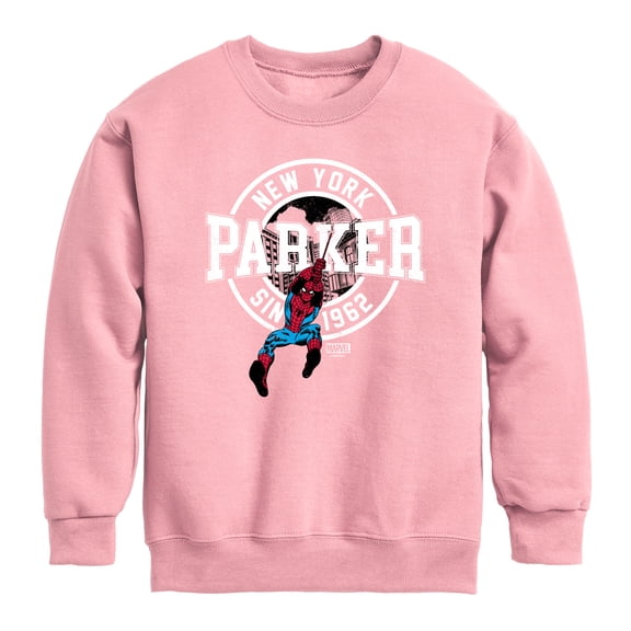 Spiderman - Peter Parker - Youth Boys Crew Fleece Sweatshirt