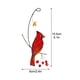 thumbnail image 4 of Pájaros de espuma de simulación artificial Sincero Pájaro cardenal de aleación de zinc Decoración colgante para el hogar, 4 of 10
