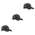 thumbnail image 4 of Qarigey Men Hat Clothing Accessory Sunshade Baseball Breathable Outdoor Drying Adjustable Caps Quick Mesh Headgear Summer Sport negro 3piezas Qarigey CBP011080, 4 of 6