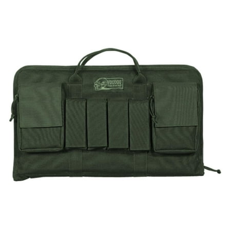 20-0098004000 Enlarged Pistol Case, OD, One Size, Able to carry 2 full sized handguns with elastic retainers By VooDoo