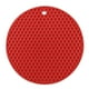 thumbnail image 1 of EeaseMX Tapete aislante de silicona con forma de panal, antideslizante, resistente al calor, para ollas, sartenes, cuencos y tazas (rojo), 1 of 8