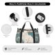 thumbnail image 4 of Fotbe Celestial Cat And Flowers Bolsa de Viaje con Estampado, Bolsa de Fin de Semana para Mujer con Compartimento para Zapatos, Bolsa de Gimnasio con Bolsillo Húmedo, 4 of 7