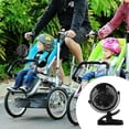 thumbnail image 4 of Mini ventilador con clip Clip ventilador fuerte viento ventilador USB silencioso bajo ruido para dormitorio de oficina dormitorio cocina dormitorio - Negro Fanmusic Mini ventilador con clip, 4 of 7